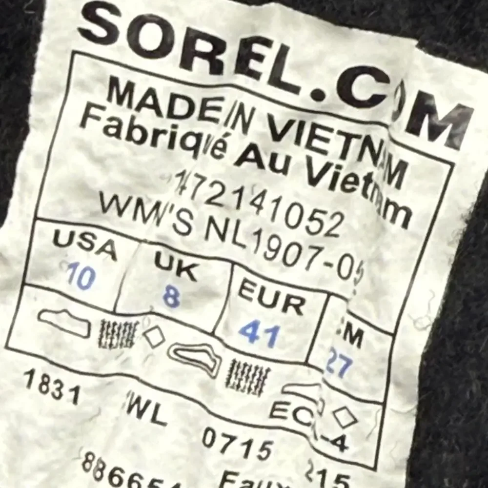 Sorel Tivoli Waterproof Winter Snow Boots Womens Gray Size 10 - Picture 10 of 11